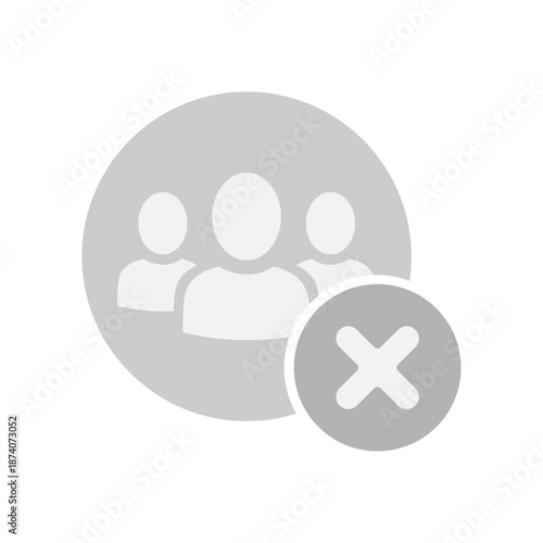 Vector flat illustration in grayscale. Avatar, user profile, person icon, gender neutral silhouette, profile picture. Suitable for social media profiles, icons, screensavers and as a template.