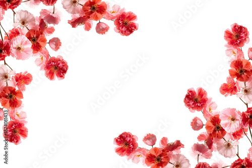 Spring Japanese Cherry blossom flower background vector. Sakura floral Wallpaper design of elegant watercolor cherry blossom flower, branch. Illustration for banner, wall decoration, backdrop, ads.