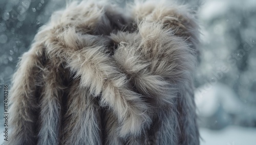 Russian astrakhan lamb fur, highlighting its natural pattern for fashion design