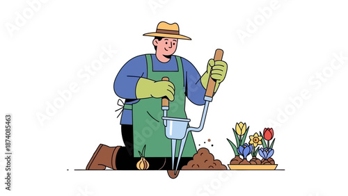 Illustration of a pair of crampons for ice climbing and mountaineering.