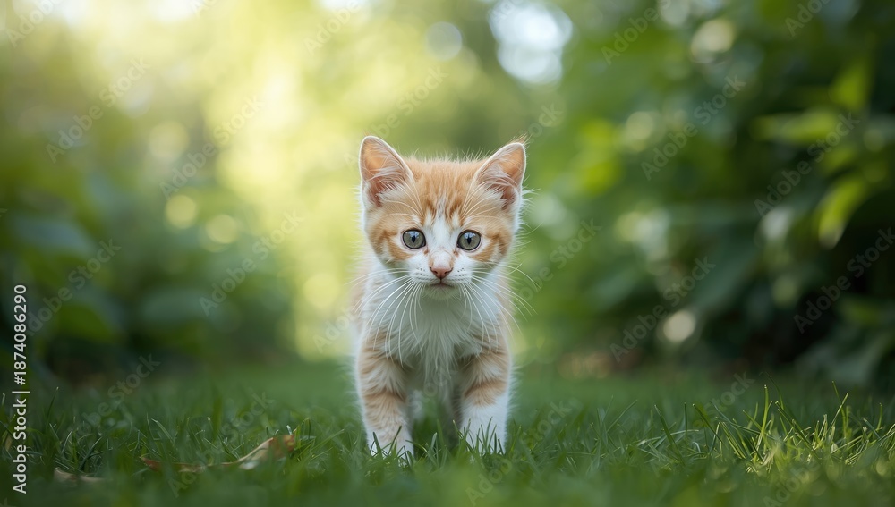 Obraz premium Close-up of a cat's face with direct eye contact, ideal for animal awareness campaigns