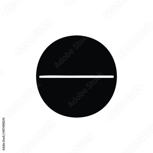 pill silhouette icon vector flat design.