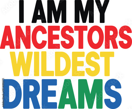 Black History 24 365 Pan African Typography