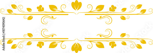 Elegant Floral Ornament Border Design