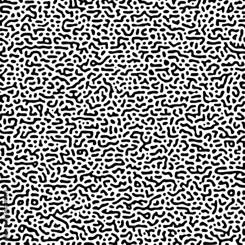 Organic black and white turing pattern texture