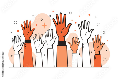 A group of hands with the text do not touch prominently displayed, emphasizing a warning against contact..eps