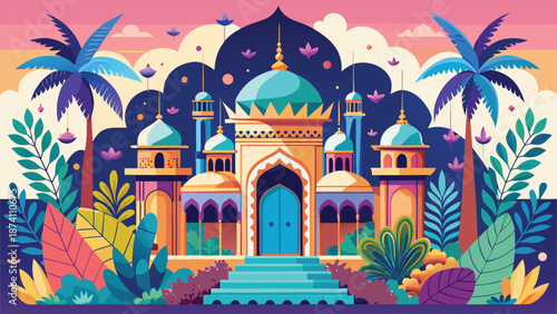 An assortment of wedding invitation cards adorned with bright, colorful designs, highlighting unique and creative patterns..eps