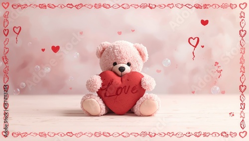 Decorative painted heart on a surface, emphasizing emotional expression through art, relevant for World Heart Day