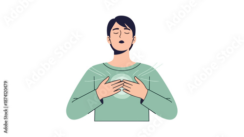 Mindful breathing for inner calm and profound personal well-being, fostering a serene state through focused meditative practices and deep