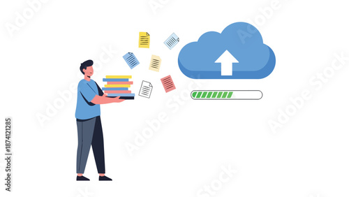Seamless document digitization and cloud upload for enhanced data management and secure online archiving, providing modern solutions for efficient