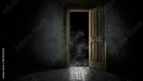 Entryway into a mysterious or perilous area, highlighting safety protocols and access control, Security Awareness Week