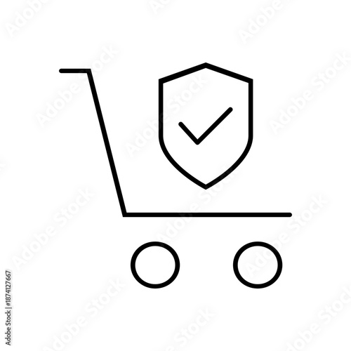 Protection vector icon. Defense Illustration sign.  Security symbol. safety logo.