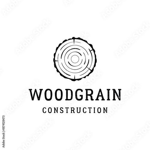vintage retro wood and wood tools logo template.Logo design for carpenter ,old badge,furniture.