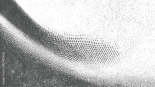 Abstract textured background with a subtle gradient of dark gray to white showcasing a pattern of small dots and organic lines creating a sense of depth and subtle movement