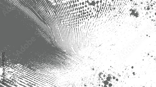Abstract distressed grunge background with fingerprint texture and scattered dots creating a textured monochromatic backdrop for
