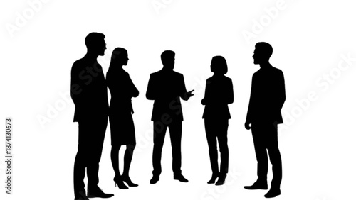 Business professionals collaborating and discussing ideas in a team meeting