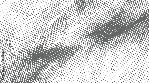 Organic abstract pattern of varying sized dots and wavy lines in grayscale, suggesting a textured and flowing visual