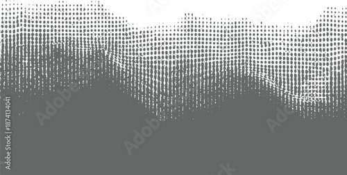 Abstract grayscale halftone pattern with textured distressed overlay creating a dynamic and gritty visual effect backgrounds