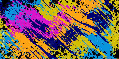 Abstract grunge art background texture with colorful paint. eps 10