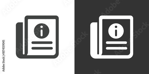 Information News icon. Solid glyph series icon
