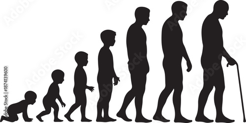 Vector silhouette of people.