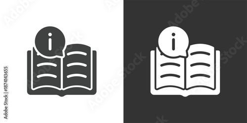 Information Guide icon. Solid glyph series icon