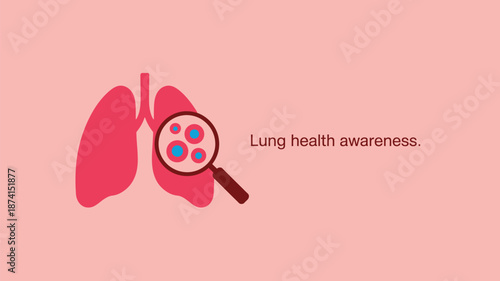 Promoting lung health awareness Vector