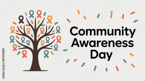 Celebrating community awareness day Vector