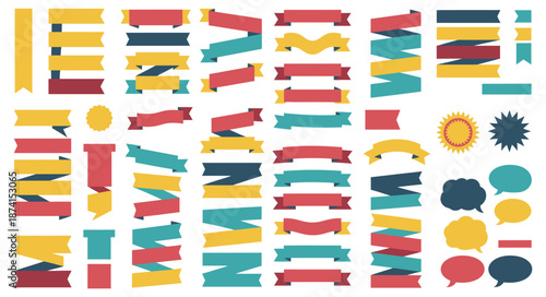 Vibrant alphabet pattern with colorful shapes