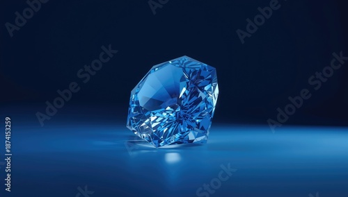 Blue crystal abstract, designed for UI backdrop with textured appearance