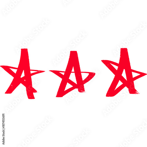 Hand Drawn Star Rating Feedback Evaluation Symbol Illustration