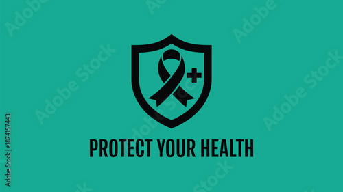 Protect your health with symbol of strength Vector