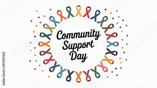 Celebrating community support day Vector