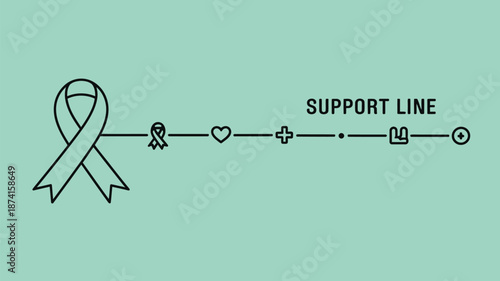 Support line awareness Vector