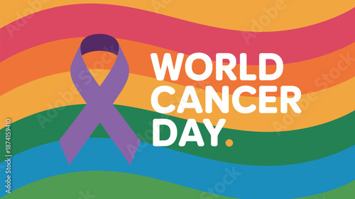 Celebrate world cancer day Vector