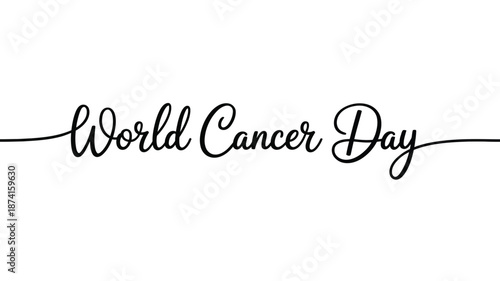 Celebrating world cancer day Vector