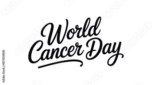 Celebrating world cancer day Vector