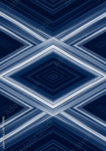 Seamless abstract backdrop featuring flowing blue and white lines that repeat endlessly, creating a smooth and modern texture for design projects, background, illustration, light
