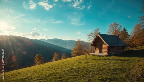 Historic town with well-preserved wooden houses and vibrant exteriors, emphasizing preservation efforts