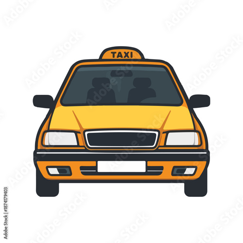 yellow taxi car