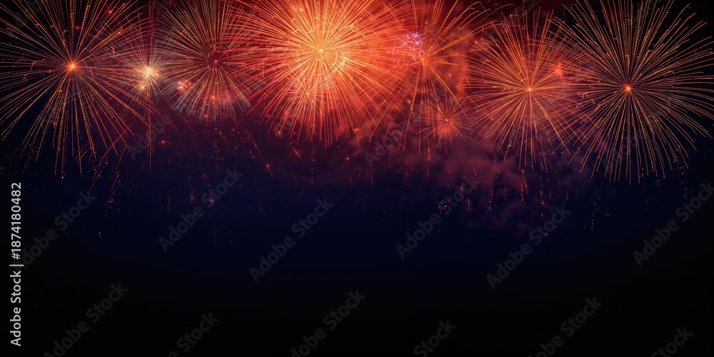 Fototapeta premium Bright daytime sky with scattered clouds, serving as a background for text layout, Earth Day