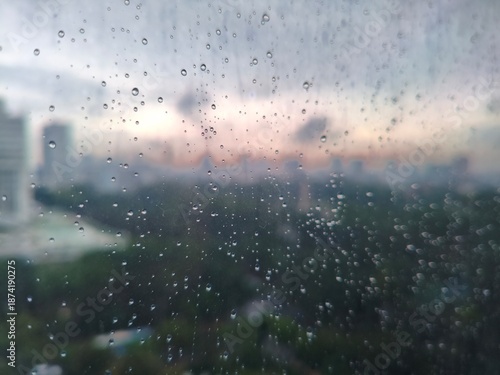 rain drops on window