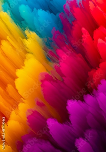 Vibrant abstract composition featuring a swirling blend of intense colors creating a dynamic chromatic field texture and visual energy, pattern, chromatic, digital