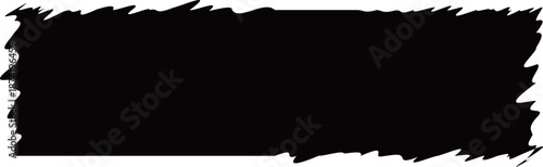 グリッチ風の長方形フレーム　ブラック