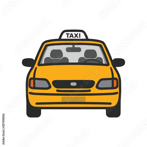 yellow taxi car
