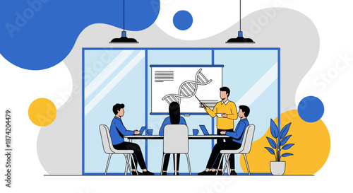 Business Meeting with People Discussing Strategy.