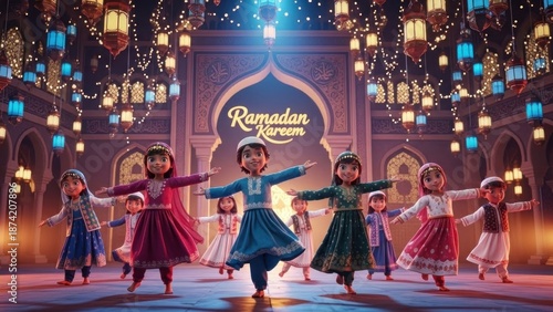 people dancing in a ramadhan kareem 2026