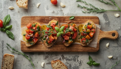 Italian veggie bruschetta w...