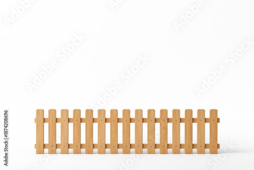 Minimalist wooden fence aga...