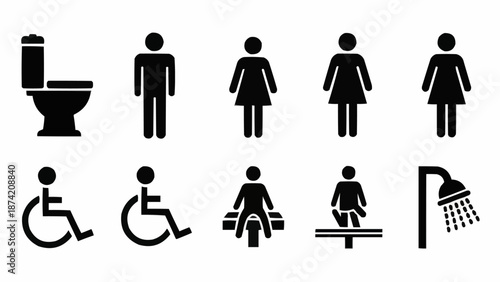 man and woman toilet sign